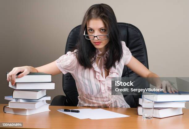 Ladyboss In Office Stock Photo - Download Image Now - File Clerk, Office, 20-24 Years