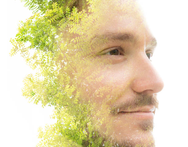 istock A man's portrait closeup with tree leaves double exposure 1304608087