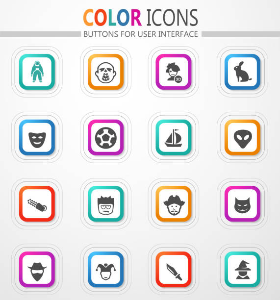 Genres of cinema icons set Set of movie genres black icons isolated on white. Vector illustration action anime movies stock illustrations