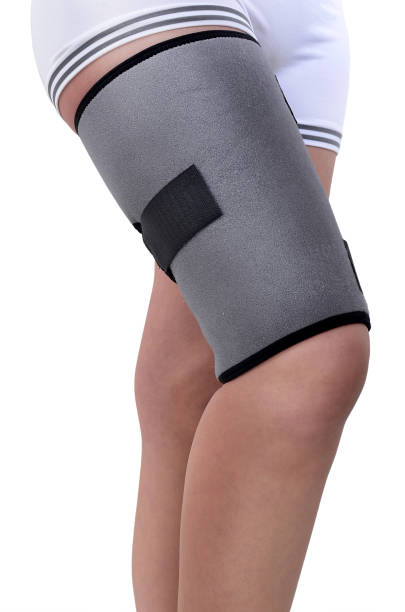 istock Woman Wearing Thigh Brace 1304619213