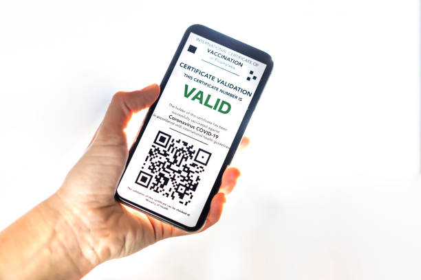 istock Digital Certificate of Valid Vaccination against COVID-19 1304619489