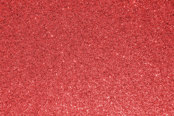 istock Red glitter texture background for Christmas holiday decoration metallic wallpaper backdrop design element 1304619611