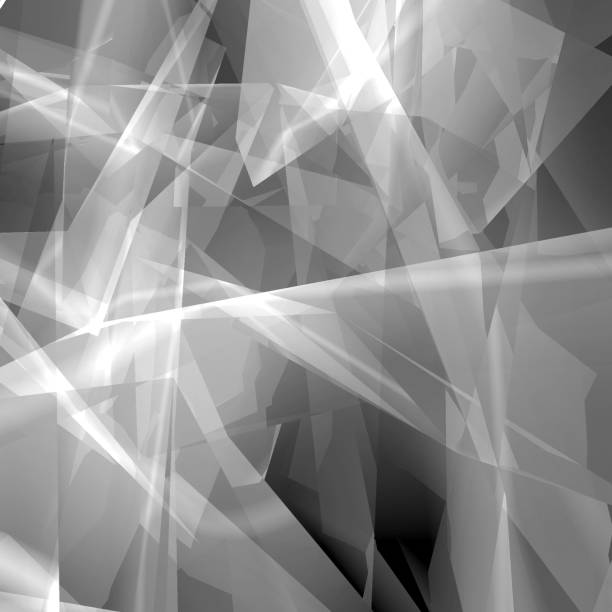 istock Abstract gray geometric shapes in 3d. 1304625386