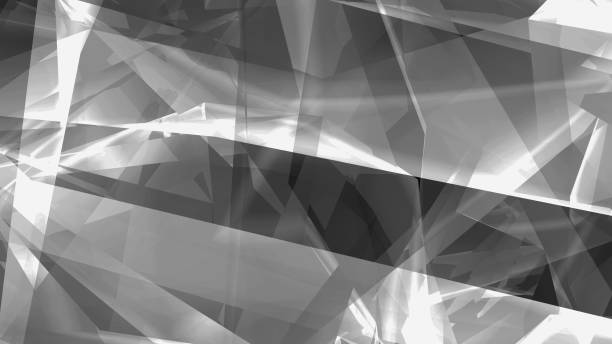 istock Abstract gray geometric shapes in 3d. 1304625586