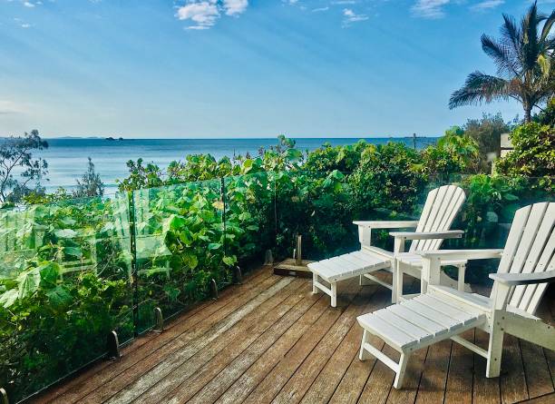 Summer Beach Side Deck Chairs Byron Bay Australia
