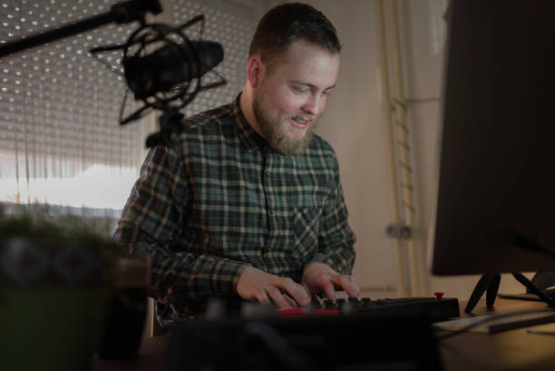 istock During the COVID-19 outbreak, a responsible musician working from his home office 1304650967