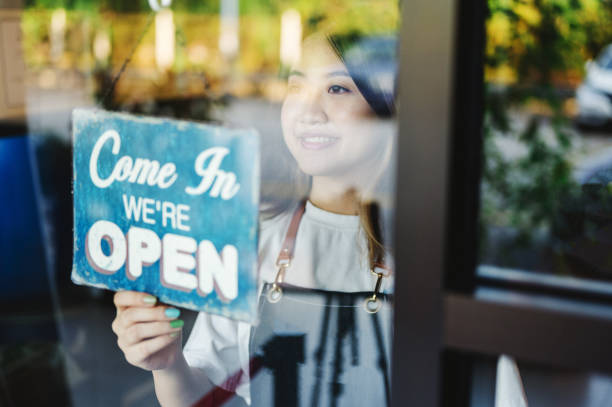istock Good day for open business 1304653201