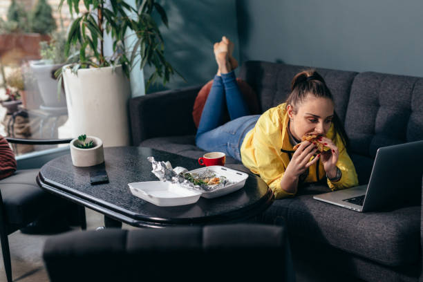 istock woman enjoying time at home 1304656216