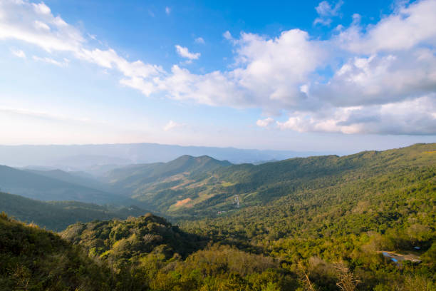 istock Beautiful mountain scenery under the clear sky in Thailand 1304660559