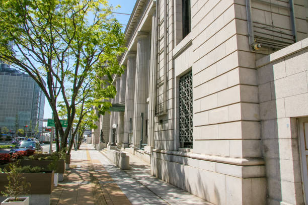 istock Sidewalk in Kobe Former Settlement on sunny day 1304669861