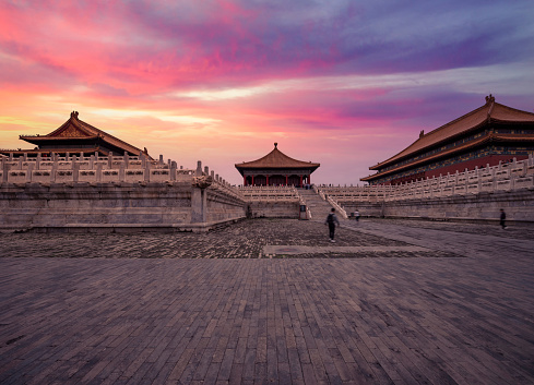 The Forbidden City Sunset in Beijing, China