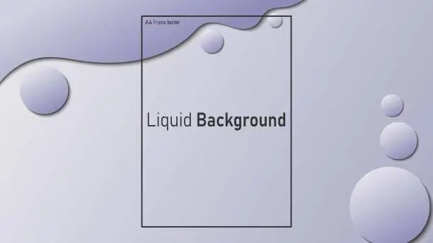 Vector illustration of Abstract background. Fluid shape concept