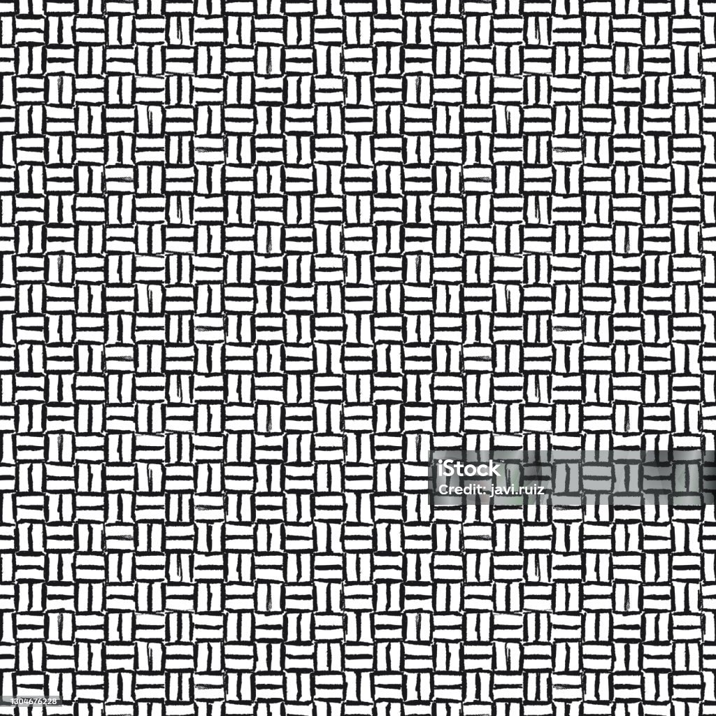 Seamless Pattern With Interlocking Lines Texture Stock Illustration ...