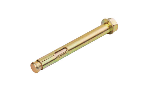 istock Metal anchor bolt, photo stacking, cut out 1304677266