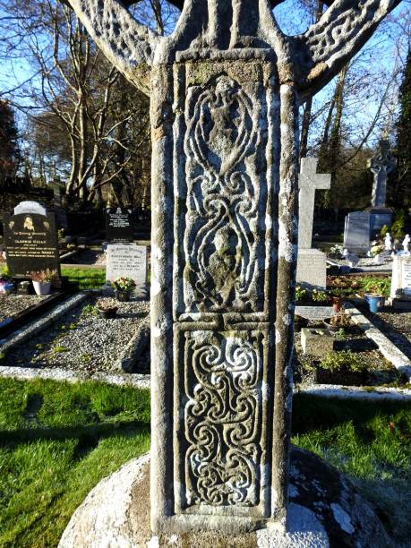 termonfeckin haute croix - celtic cross republic of ireland cross shape cross photos et images de collection