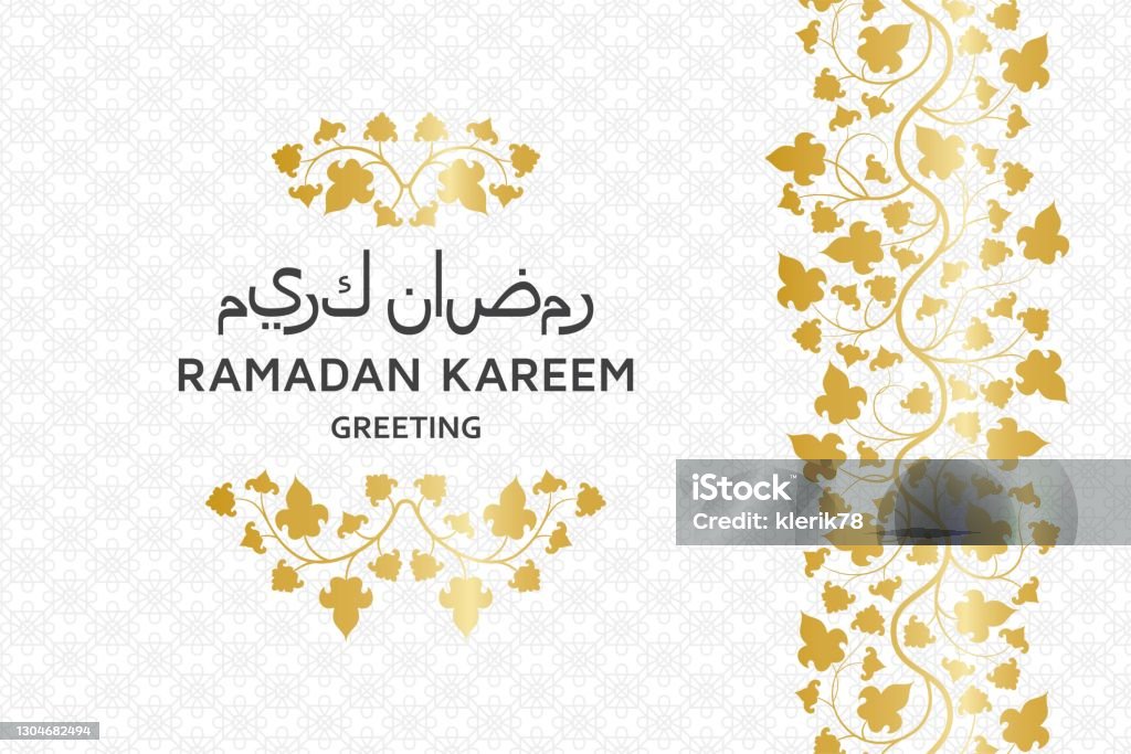 Bibliografía emergencia eje Ilustración de Fondo Kareem De Ramadán Patrón Floral Árabe Arabesco Rama De  Árbol Con Flores Y Pétalos Traducción Ramadan Kareem Tarjeta De  Felicitación y más Vectores Libres de Derechos de Cultura de