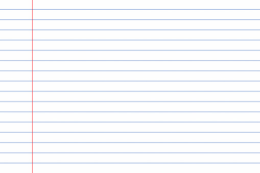 Lined notebook paper for background