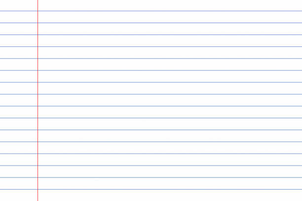Lined notebook paper for background stock photo