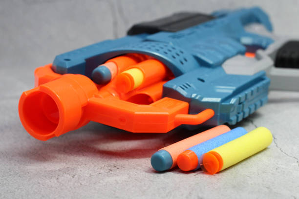 istock Foam bullet and gun toy, foam-based weaponry 1304686001