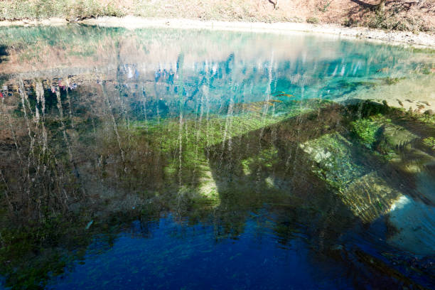 istock beautiful blue lagoon blue pot in blaubeuren germany 1304691007