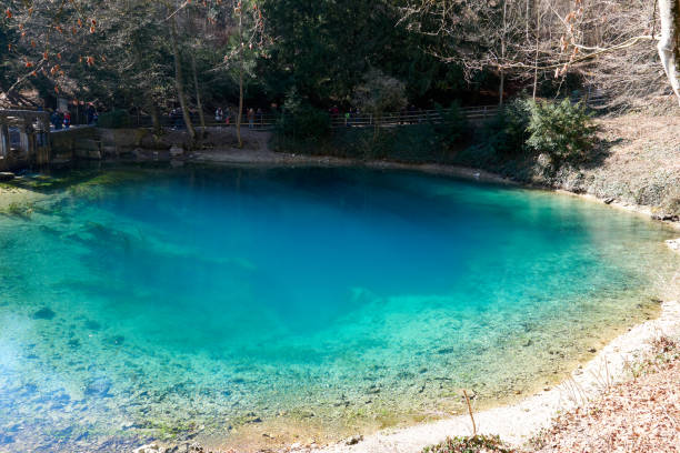 istock beautiful blue lagoon blue pot in blaubeuren germany 1304691018