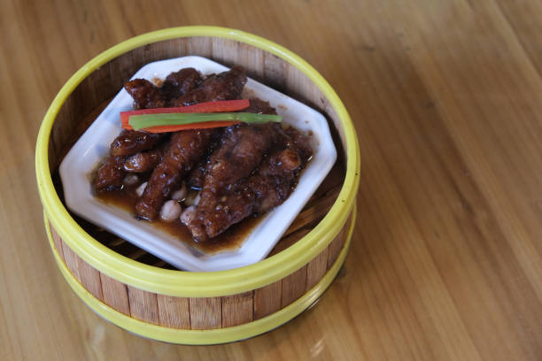 istock steamed chicken feet. Chinese snack 1304693961