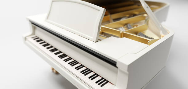 istock Classic grand piano keyboard 1304694985