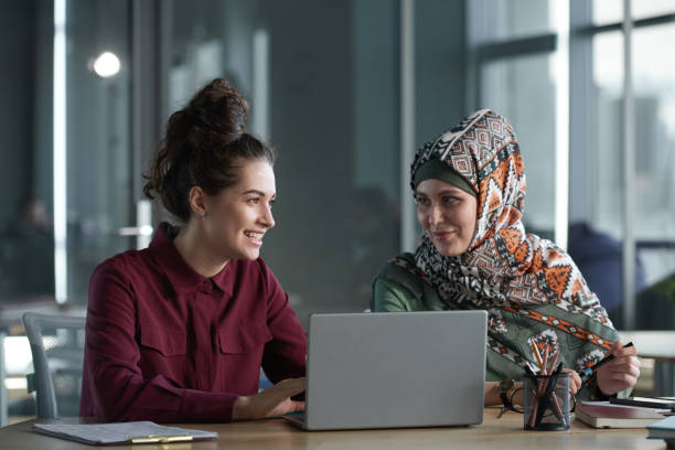 istock Businesswomen working in team 1304696683