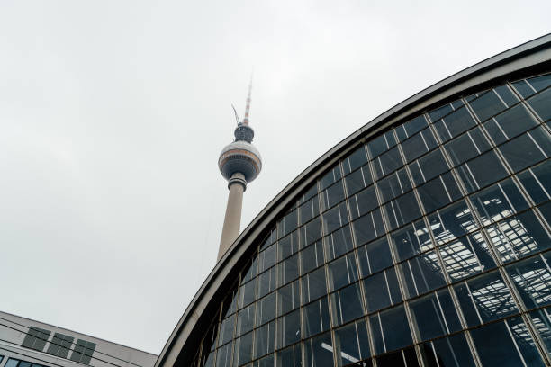 istock Low angle view of Alexanderplatz railroad station in Berlin 1304702655