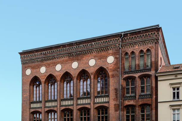 istock Old brick building in Stralsund in Germany 1304702673