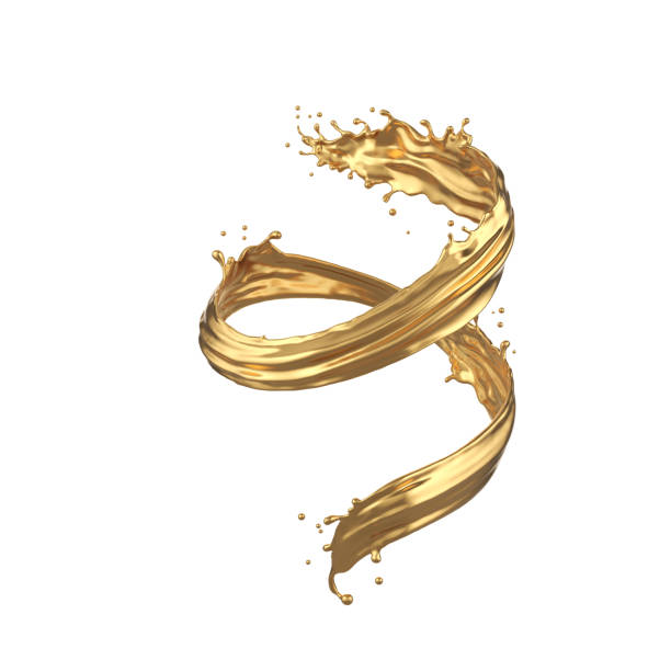 istock splash of elegant liquid gold 1304704188