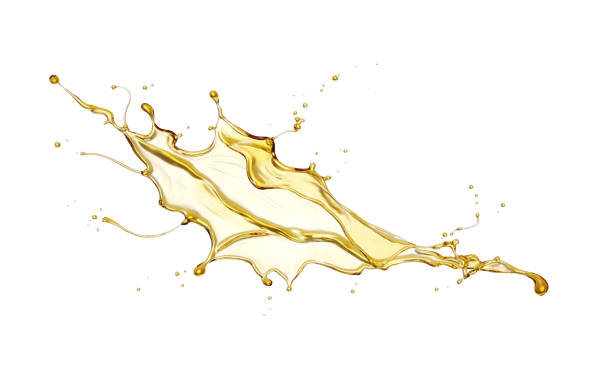 istock Olive oil splash or Cosmetic liquid 1304704219