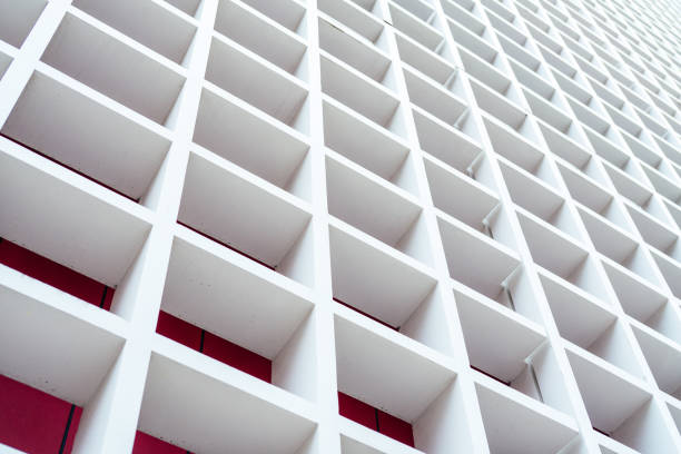 white wood lattice building background
