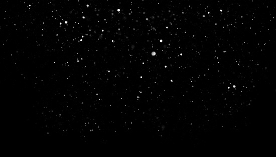 Snowflakes against Dark Night Sky.
Use it as an Overlay with a Blending Mode (Screen) to add Winter Magic to your Photos.