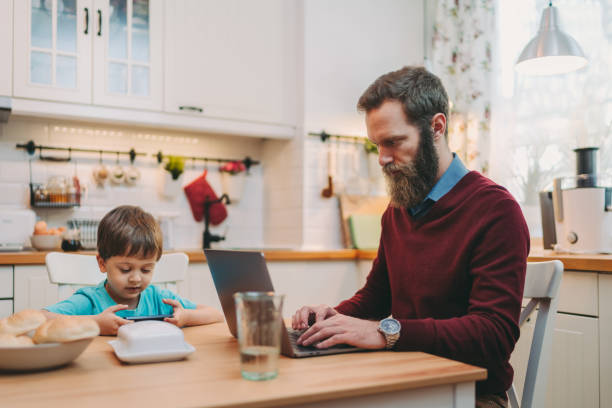 istock Single parenting during COVID-19 pandemic 1304727383