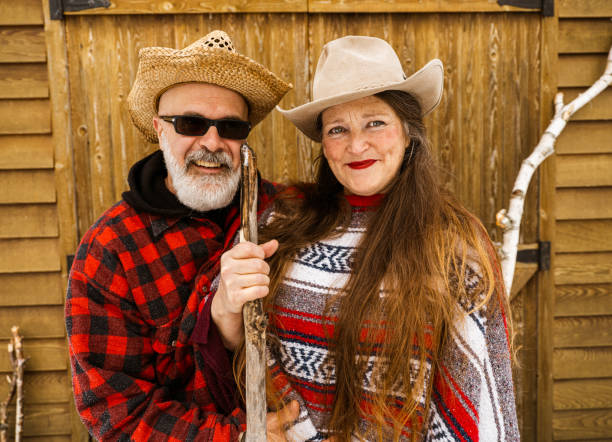 istock Senior couple at the cottage 1304729069