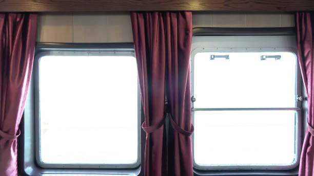 A vintage window of a an old ship