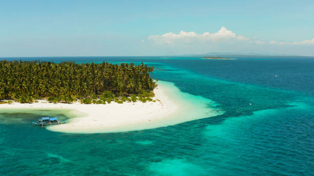 istock Tropical island with sandy beach. Balabac, Palawan, Philippines 1304731718