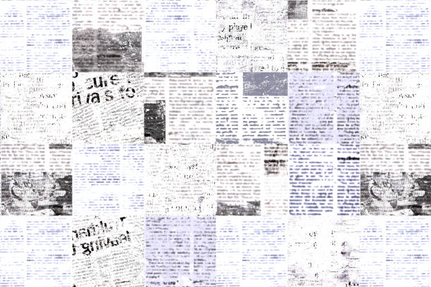 istock Newspaper paper grunge vintage old aged texture background 1304731893
