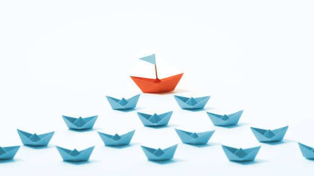 istock Concept of leadership, individuality, unique. 1304734590