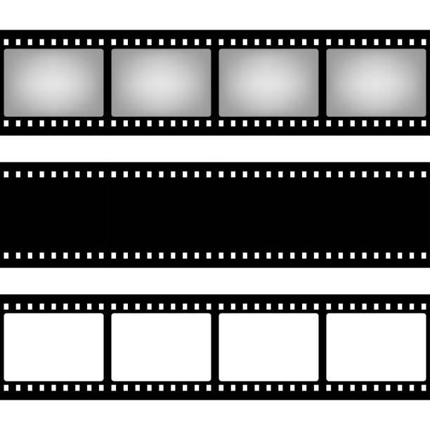 istock Film strip seamless pattern shape. Old retro cinema movie strip. Video recording. Vector illustration 1304735196