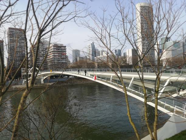 The Puteaux Island footbridge