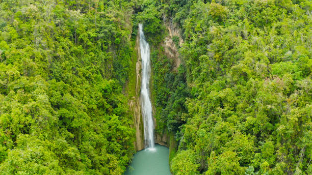 istock Beautiful tropical waterfall Philippines, Cebu 1304736333