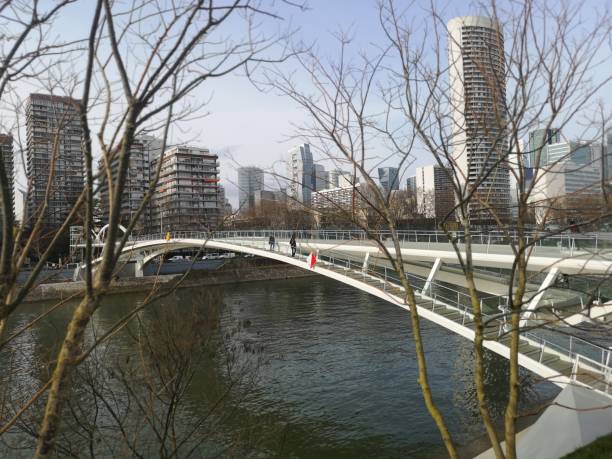 istock The Puteaux Island footbridge 1304737683