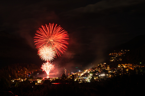 Queenstown fireworks for New Year celebration
