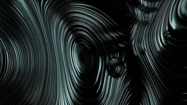 istock 3d render of metal objects, generative shapes 1304746504