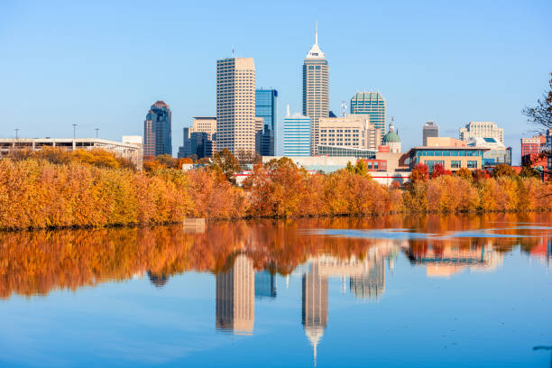 istock Indianapolis, Indiana, USA skyline on the White River 1304748554