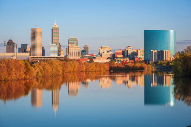istock Indianapolis, Indiana, USA skyline on the White River 1304748602