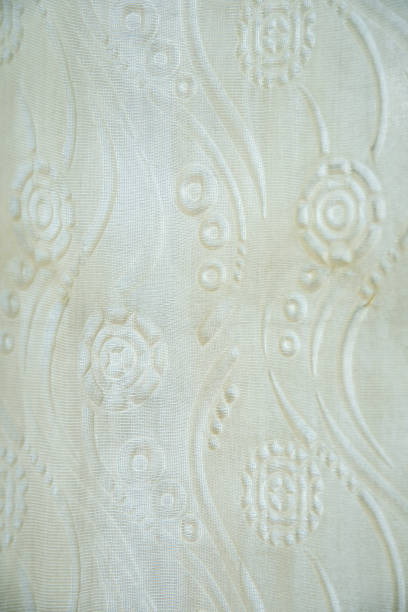 white curtain fabric texture background