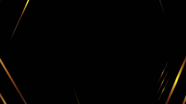 BLACK AND GOLD BACKGROUND IMAGE WITH LINES ALOGNSIDES